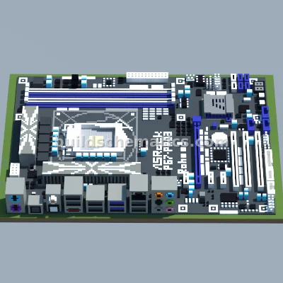 ASRock P67 Pro3 Motherboard Pixel Art — view 3