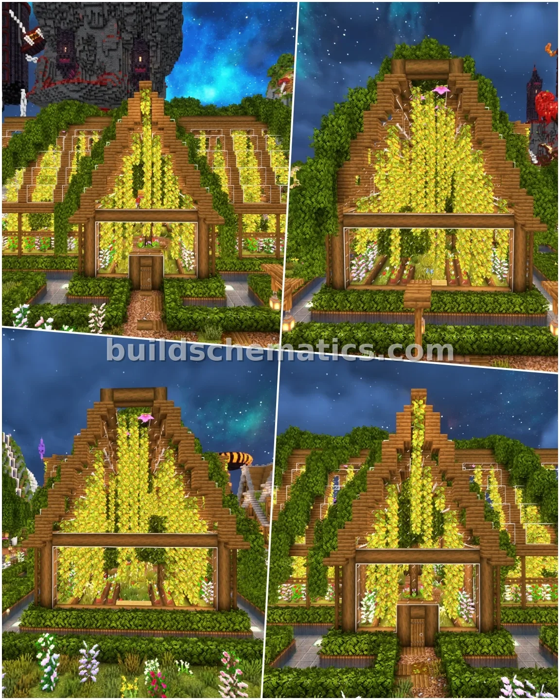 Rustic Apiary Minecraft Bee Farm — view 4