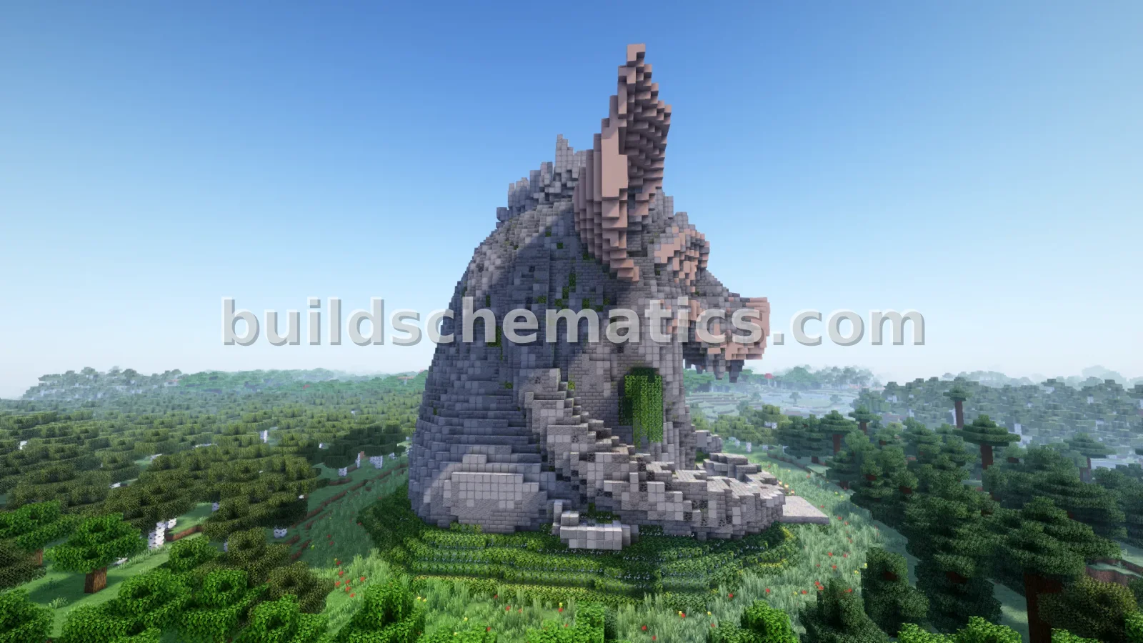 Pig Piglin Nether Portal Statue — view 2