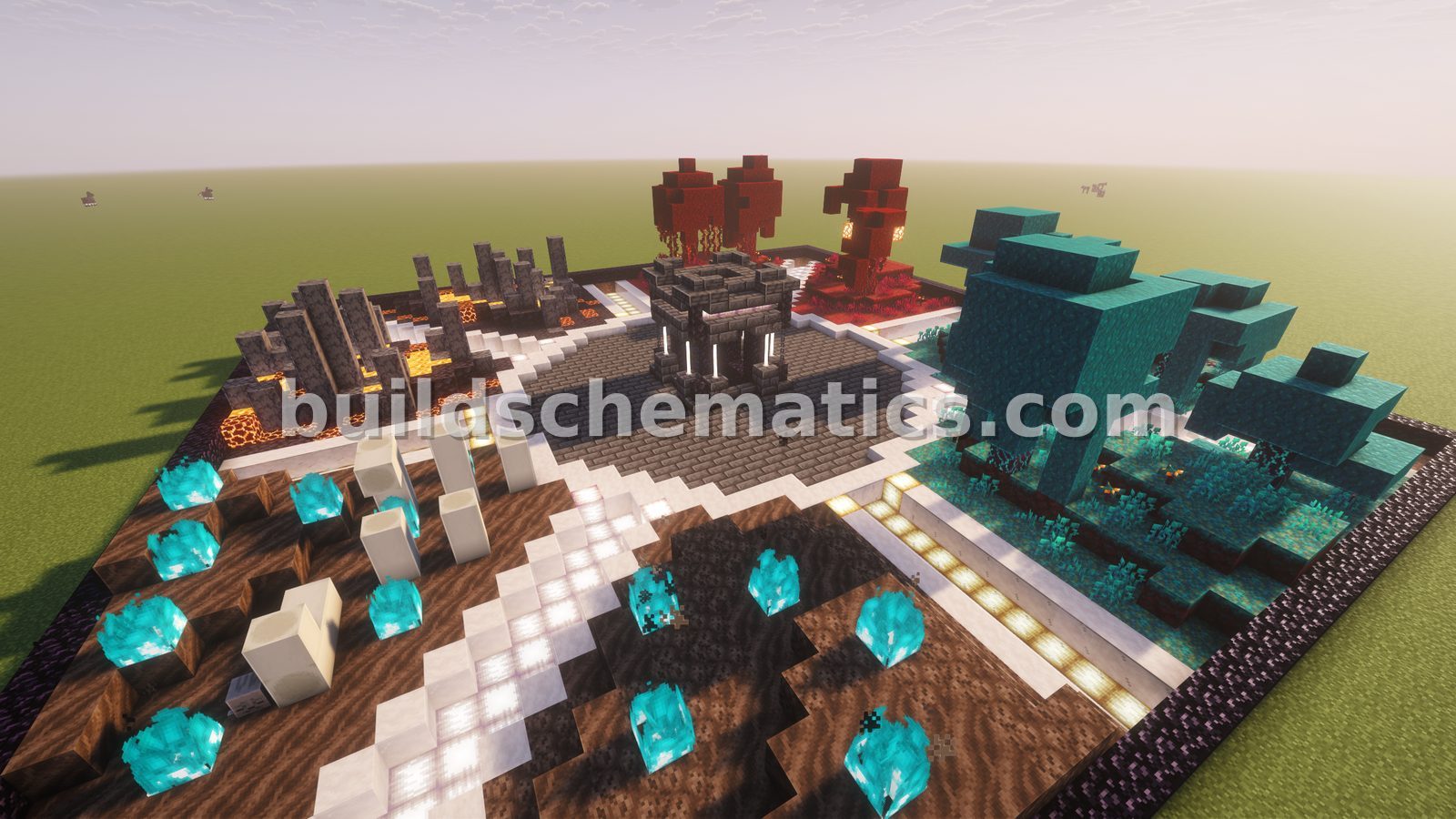 Four Biome Nether Hub — view 3