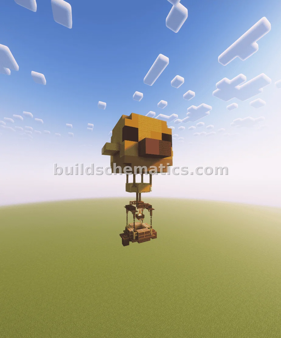 Adorable Chick Hot Air Balloon Decoration — view 2
