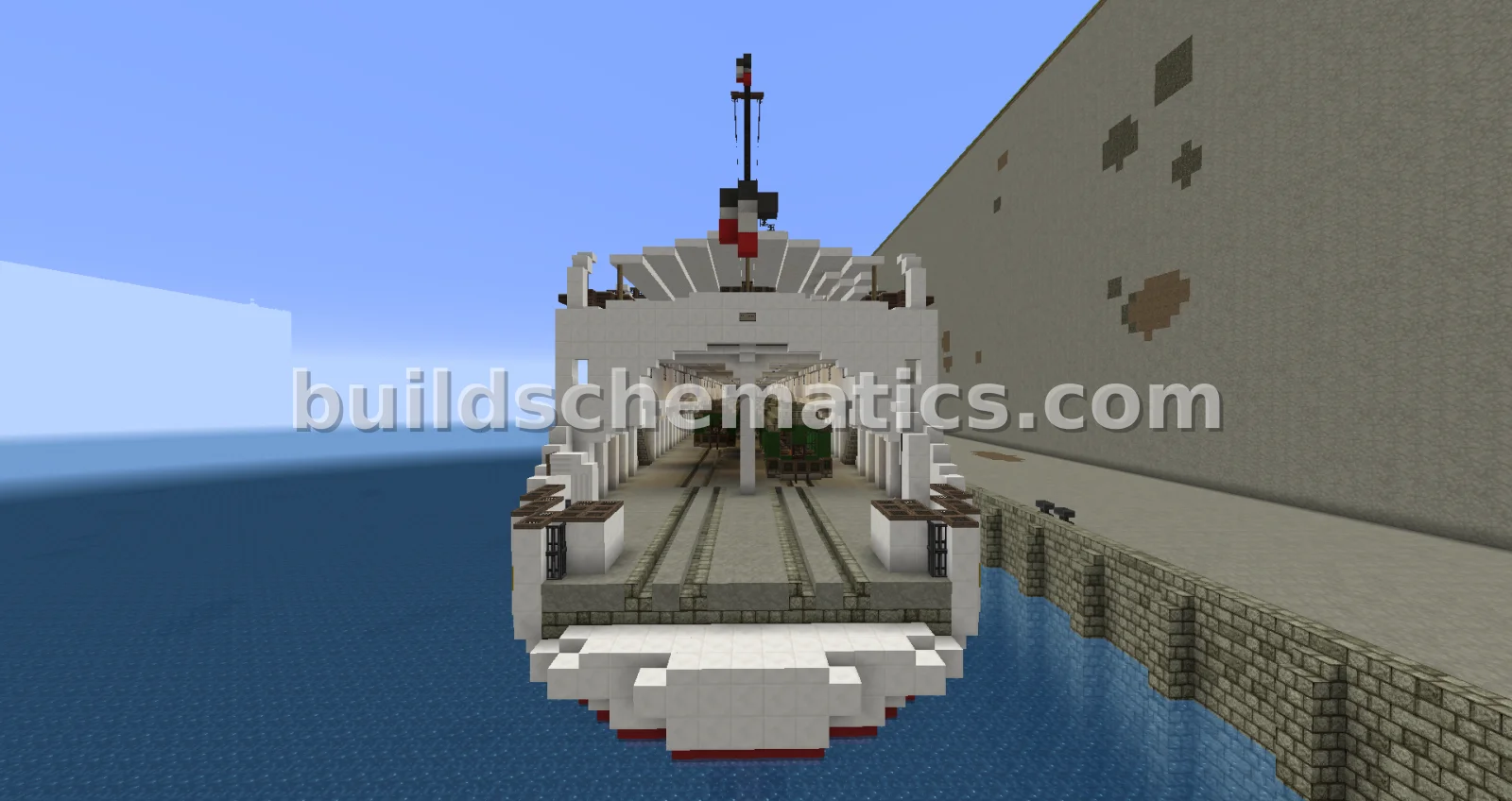 German Train Ferry Preussen 1909 Ship Recreation — view 3