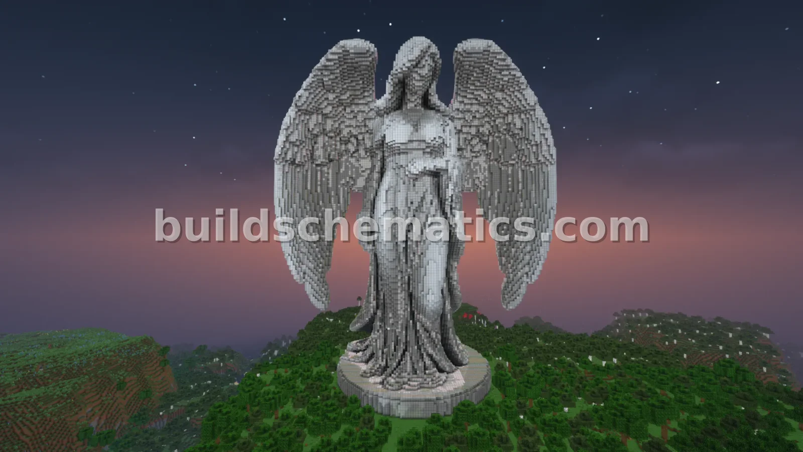 Angel Statue 03 Minecraft Build — view 3