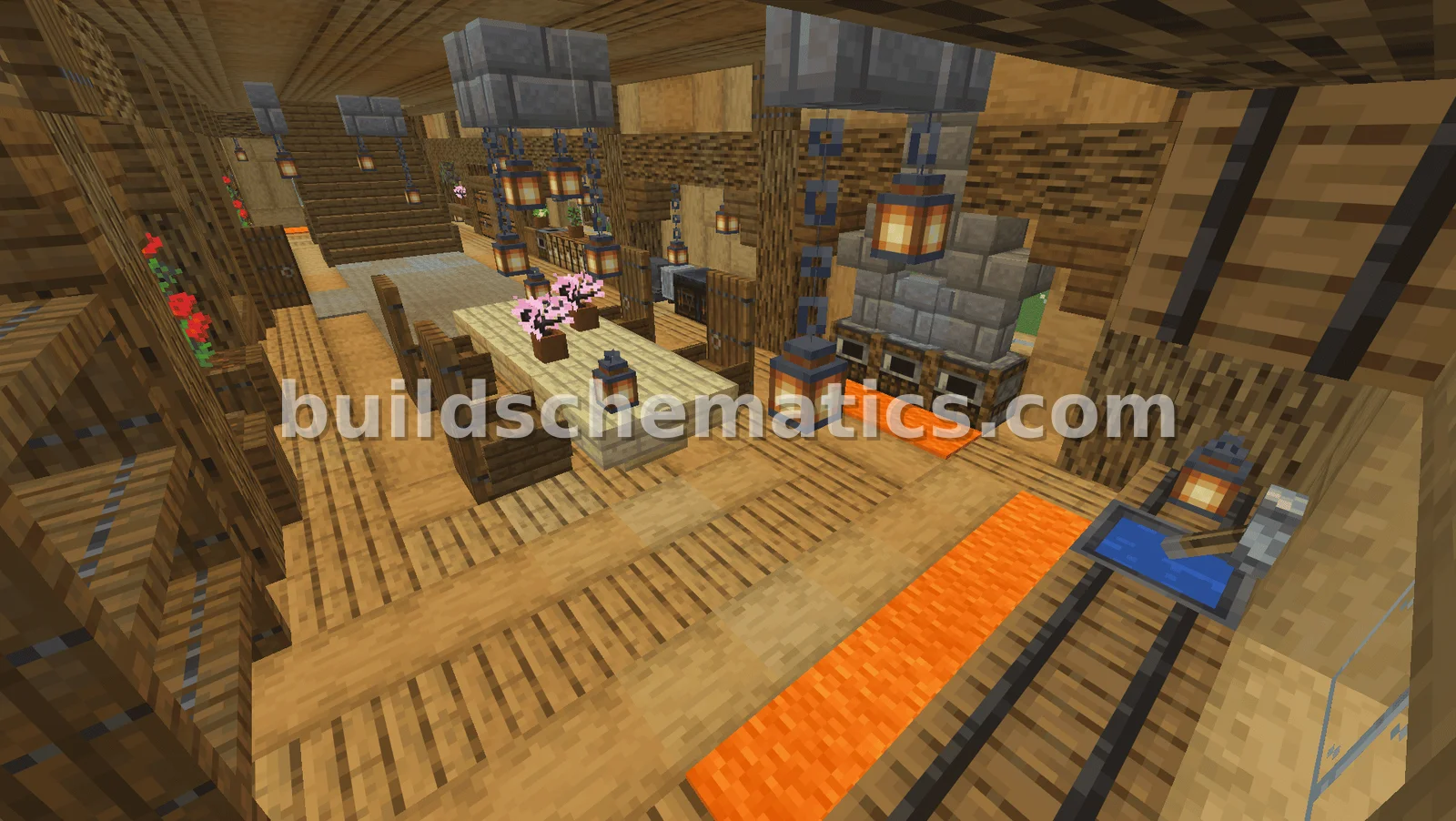 Oak Wood Medieval House Design — view 3
