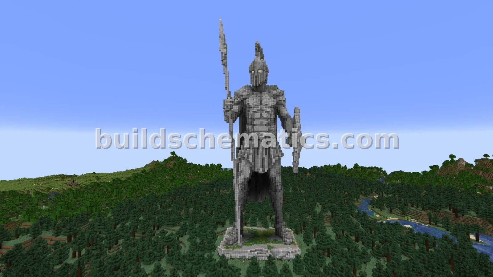 Large Spartan Statue — view 5