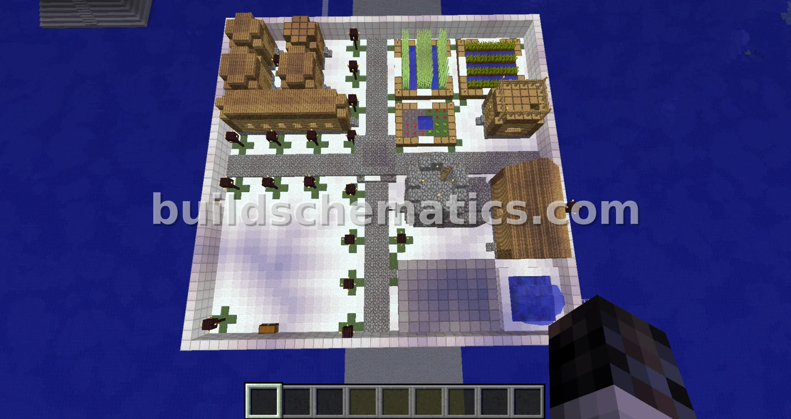 Floating Village With Secret Fountain Entrance