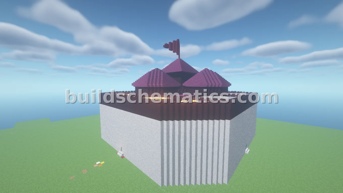 Medieval Stone Brick Castle Structure