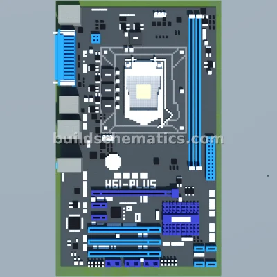 ASUS H61-PLUS Motherboard Replica — view 2