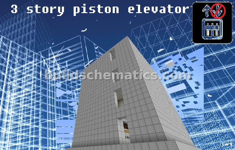 Shopping Mall Elevator with Floor Selection — view 2