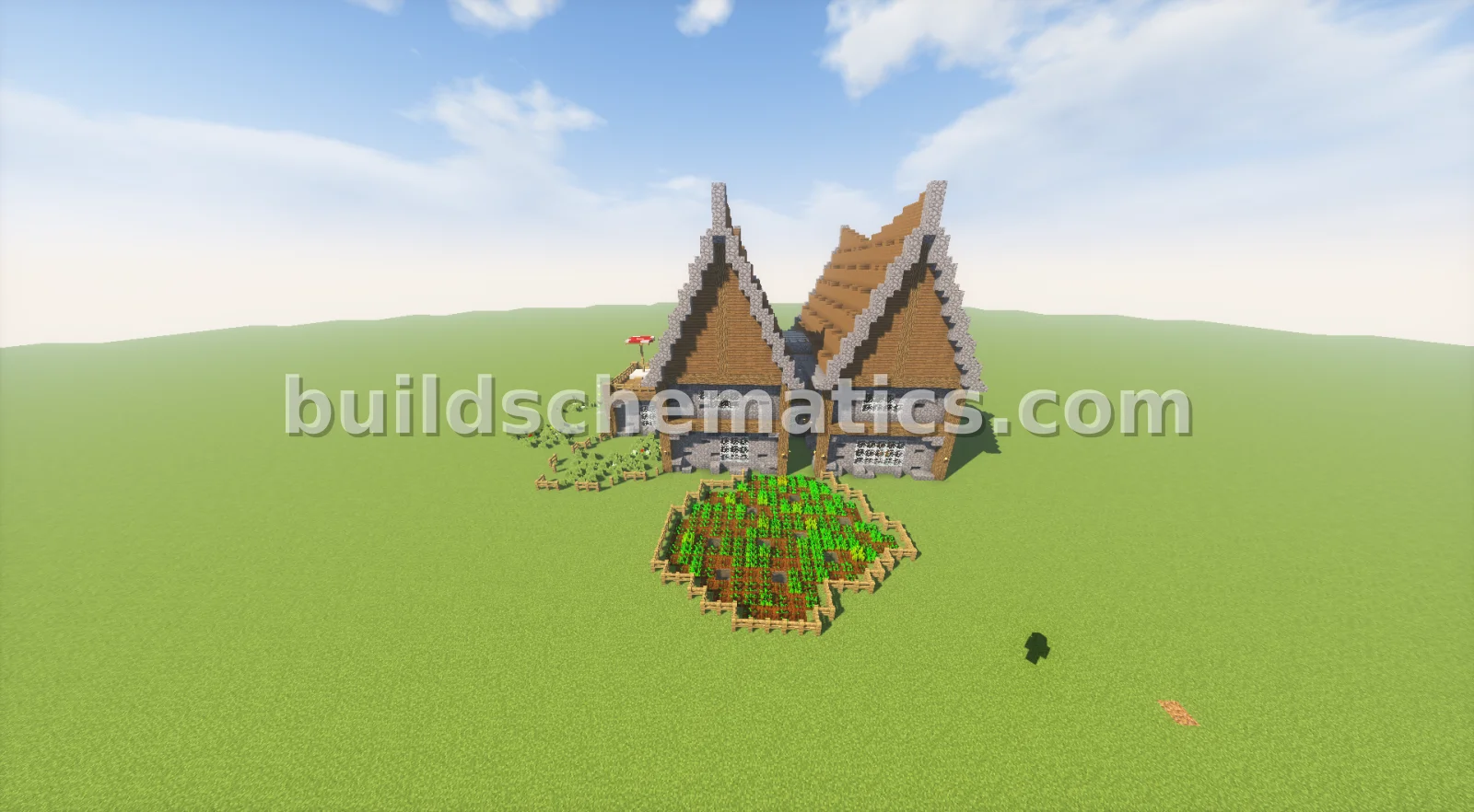 Rustic Two-Story House with Farm — view 2