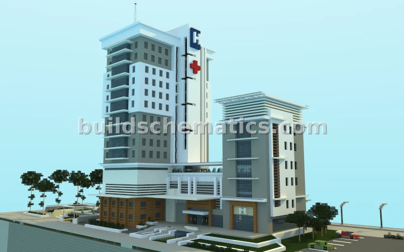 Modern Hospital Structure — view 3