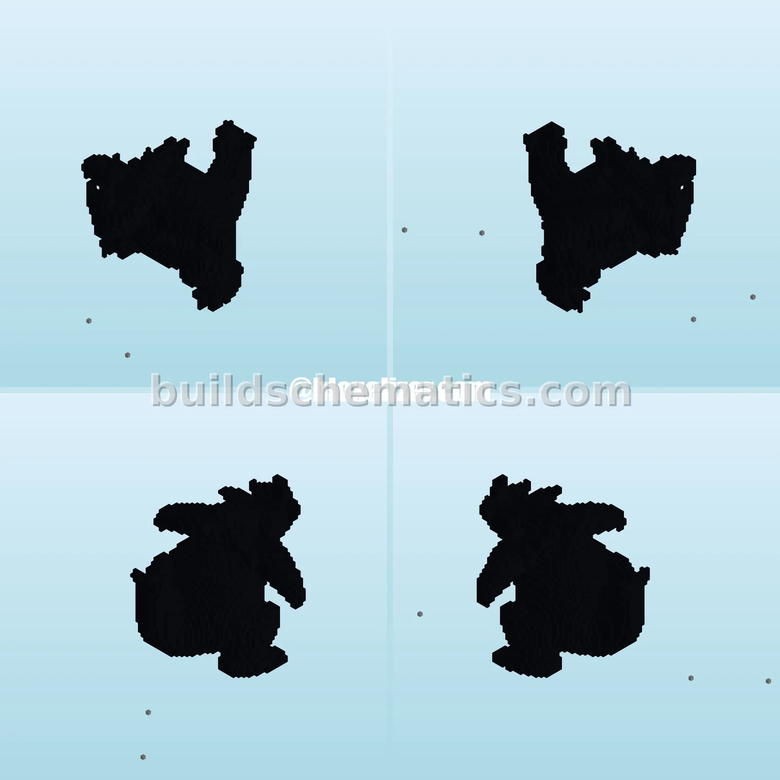 Tyranitar Statue - 9477 Blocks