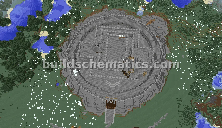 Large Medieval Round Castle Structure — view 4