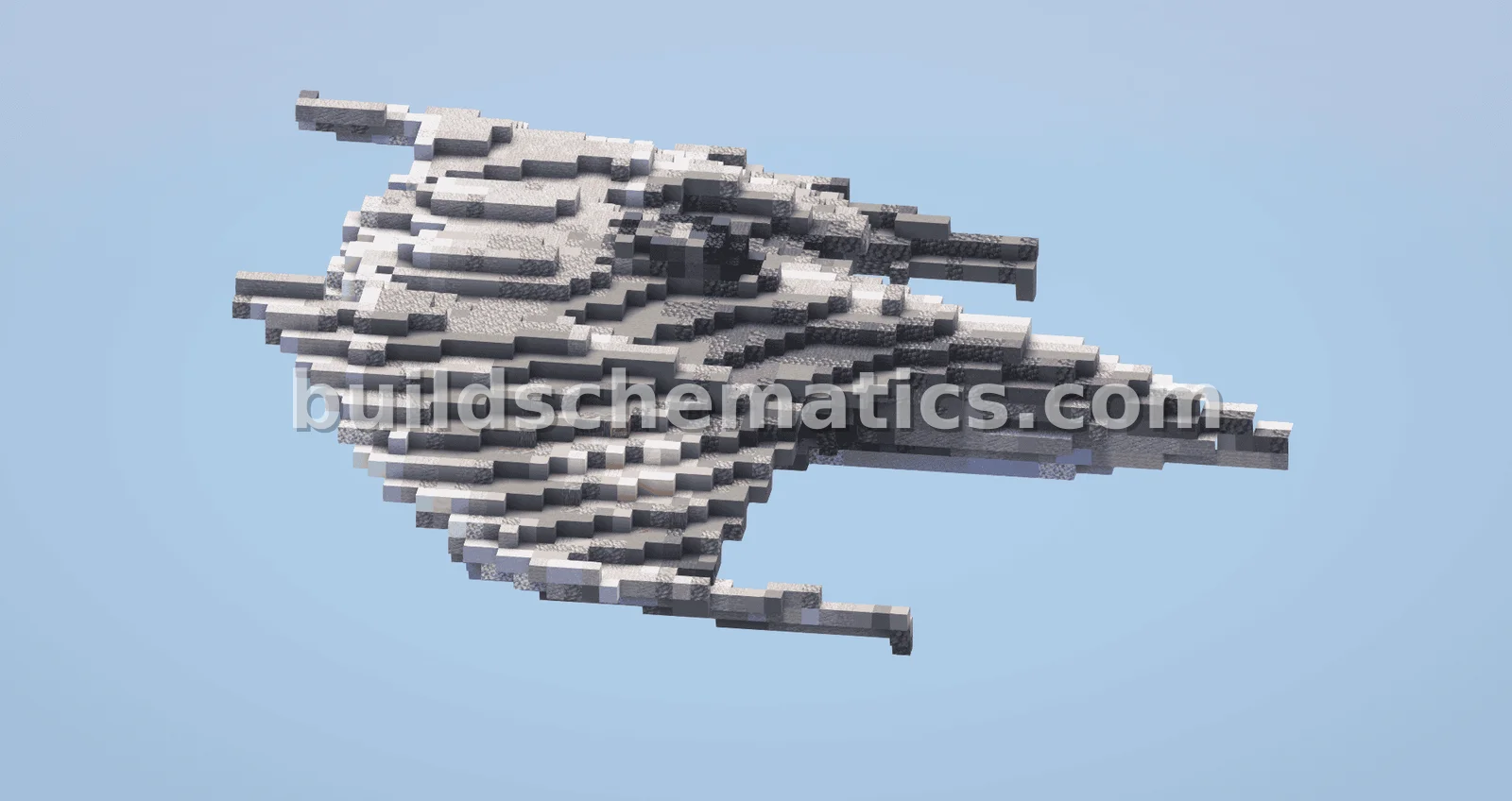 Futuristic Starship Minecraft Build