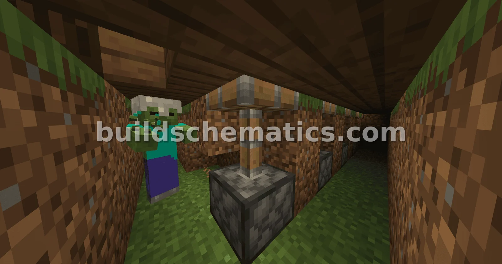 Villager Trading Hall and Zombie Module — view 4