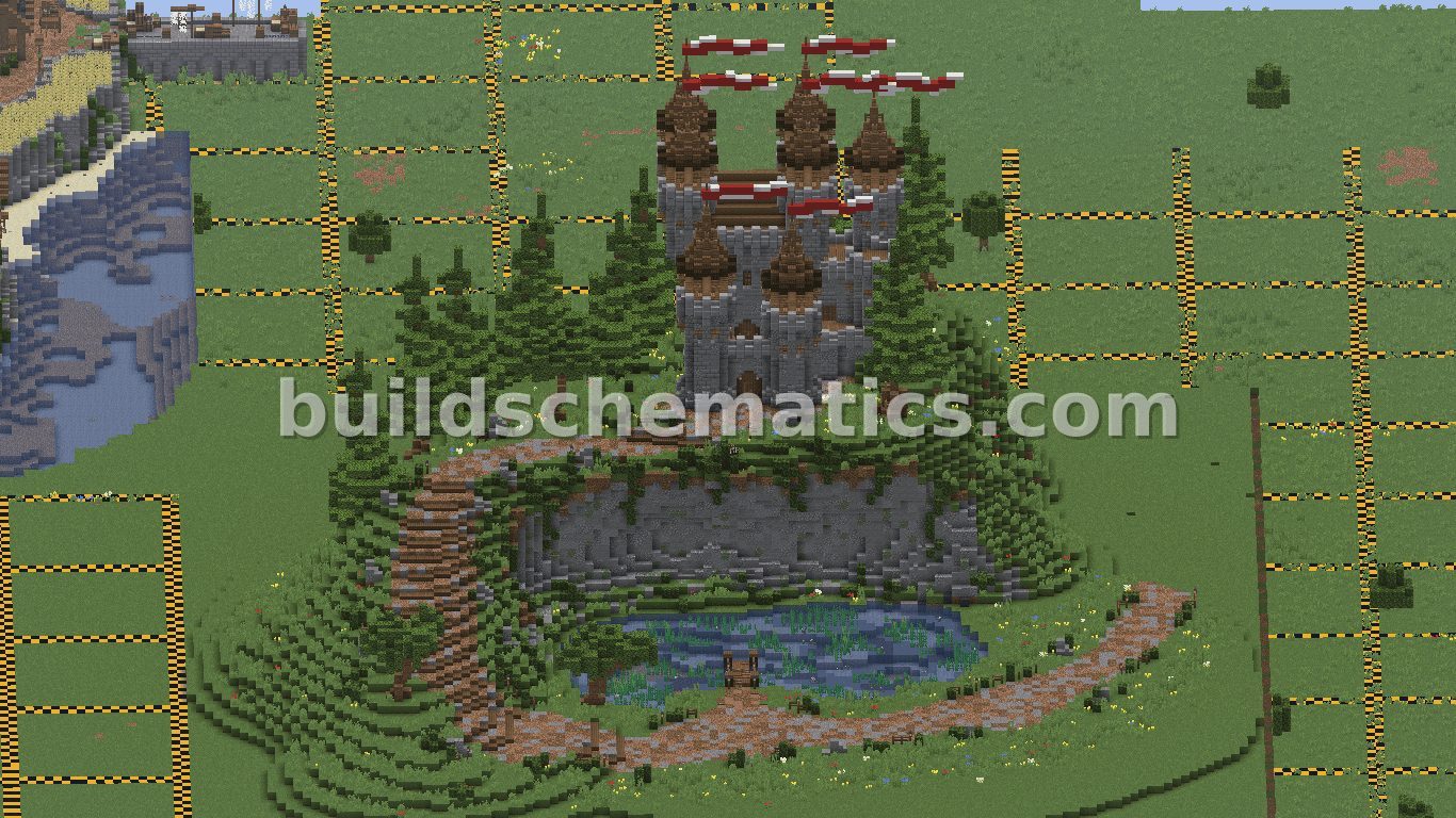 Medieval Fortress With Hidden Lake