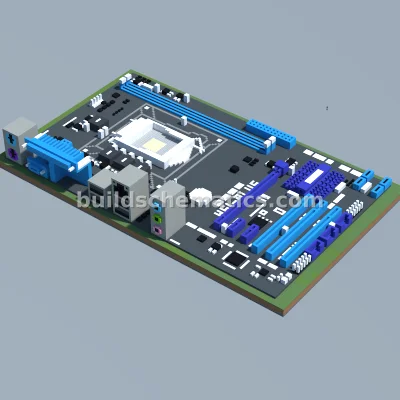 ASUS H61-PLUS Motherboard Replica