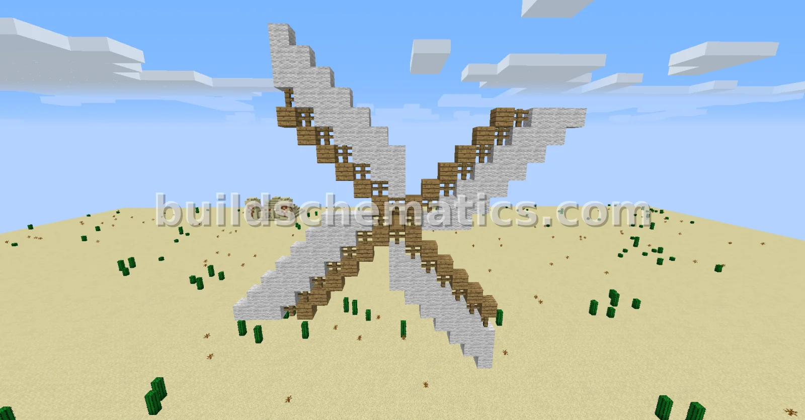 Diagonal Windmill Blade for House