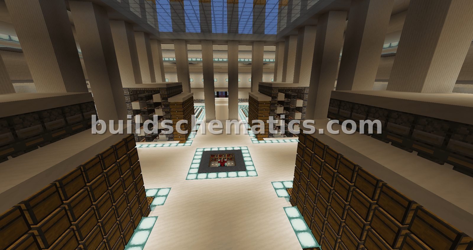 Compact Technical Survival Base with Integrated Trading Hall — view 3