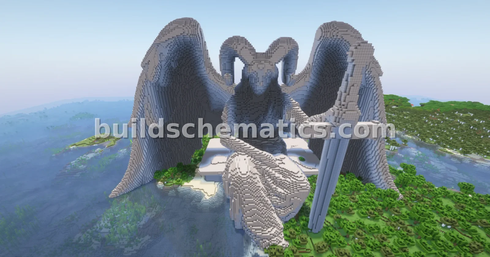Fantasy Angry Angel Statue Build — view 5