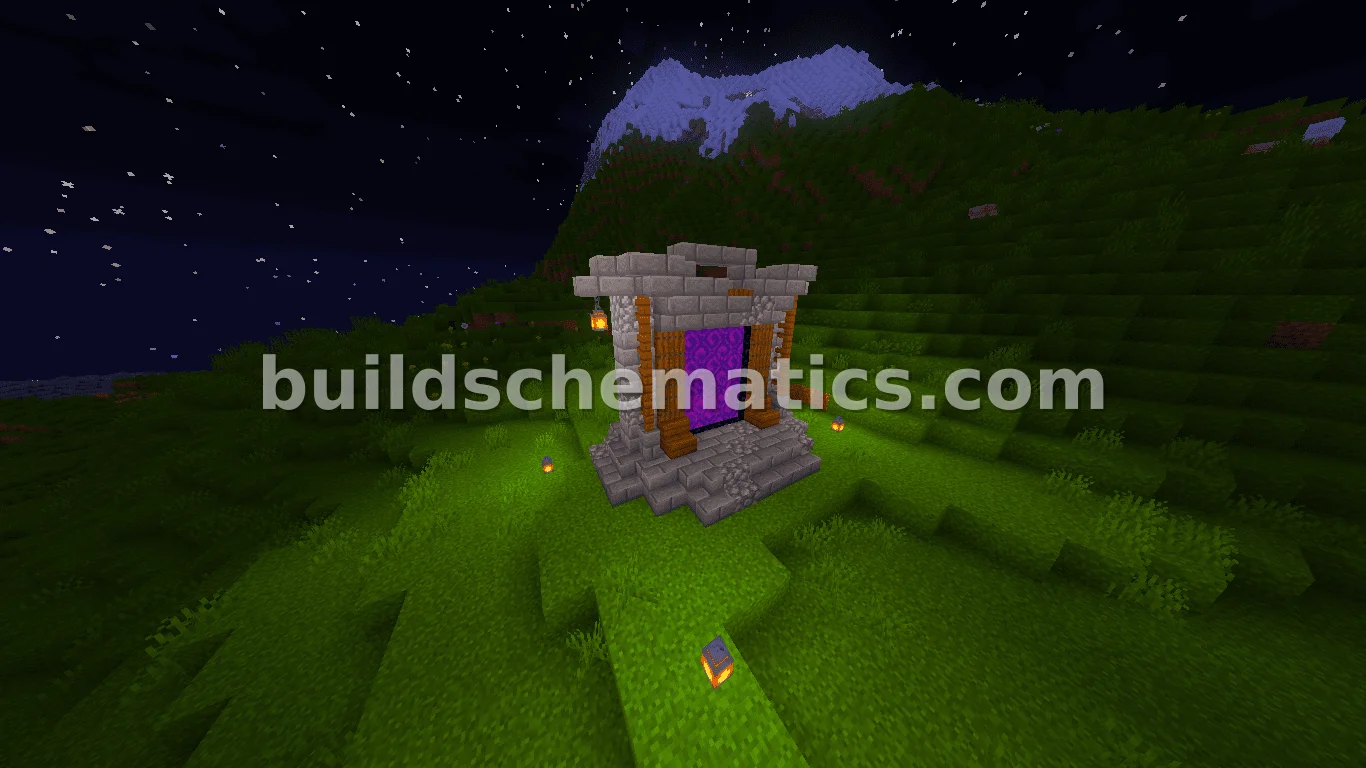 Medieval Nether Portal Decoration — view 5