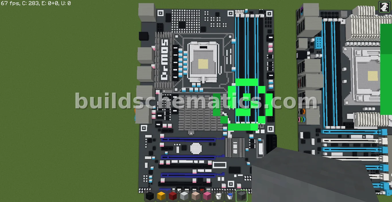 MSI Intel X58 Motherboard Pixel Art — view 2