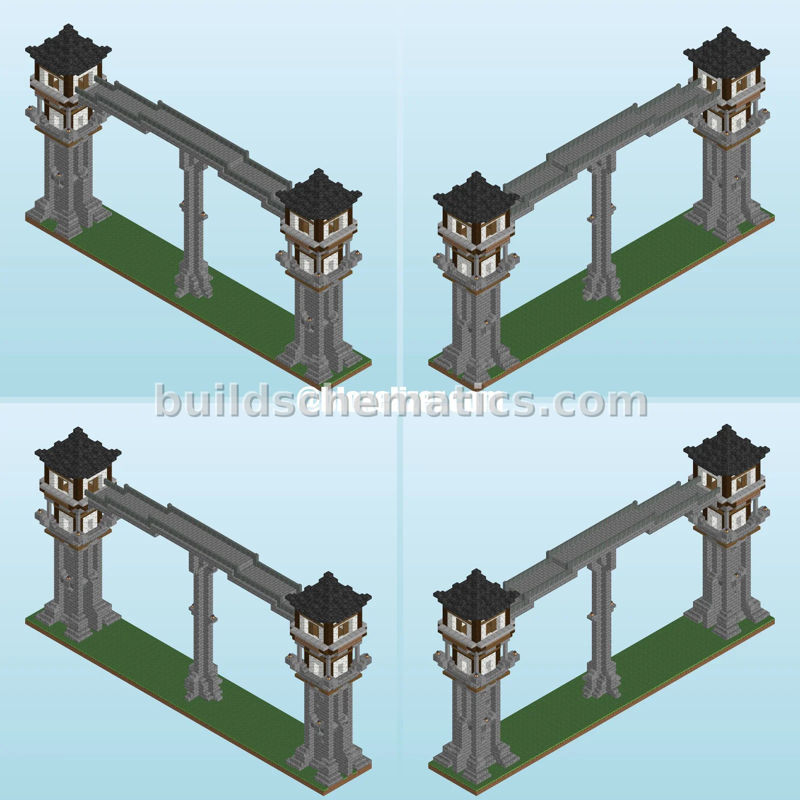 Medieval Tower Gate Structure