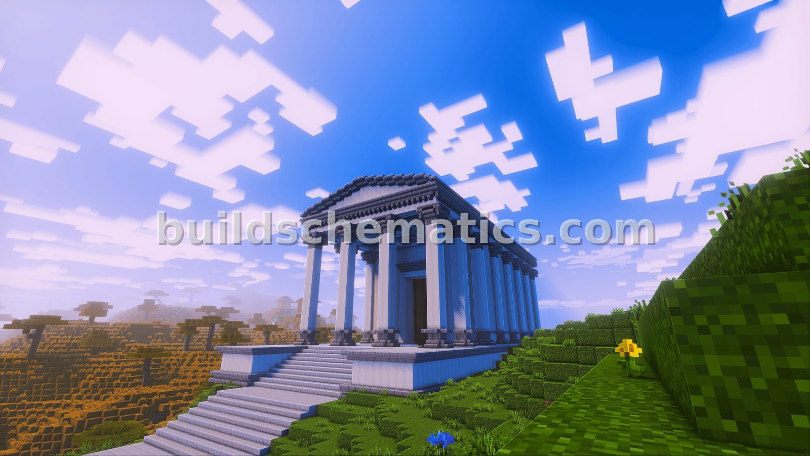 Ancient Roman Temple Structure