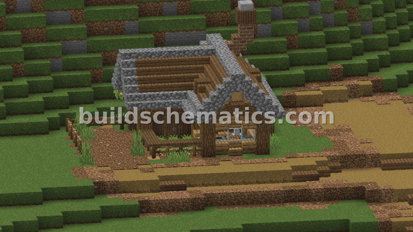 Compact Survival Starter Home With Integrated Farm
