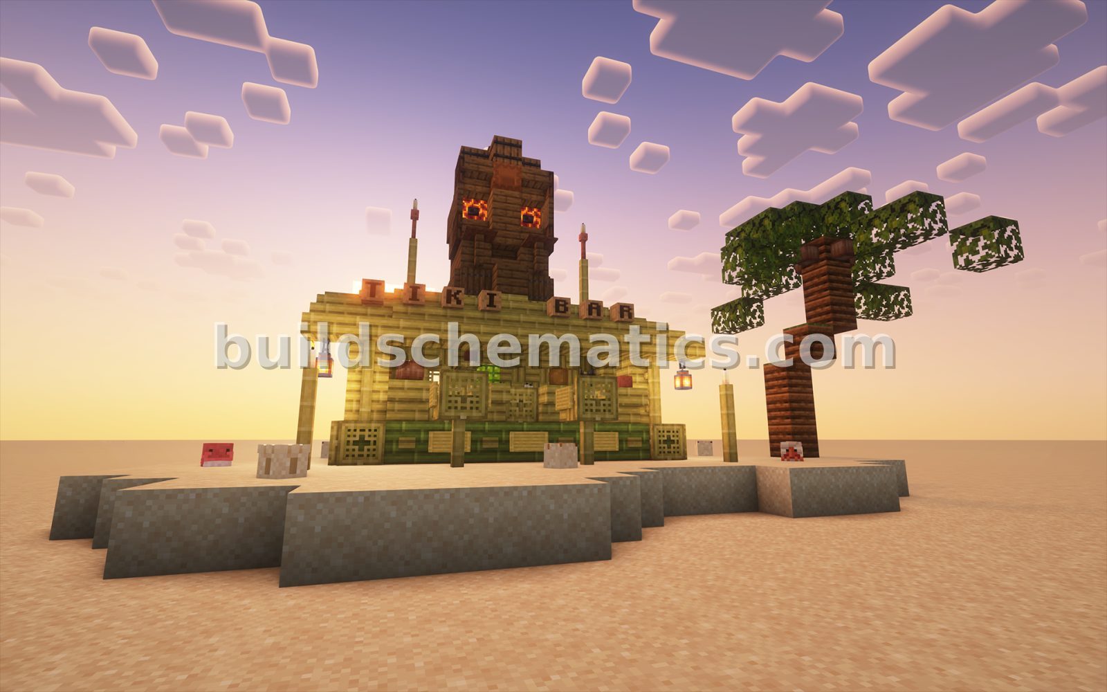 Tropical Island Tiki Bar Build