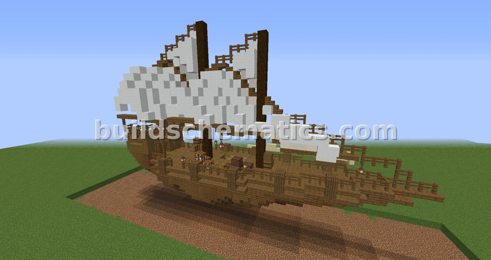 Medieval River Boat — view 3