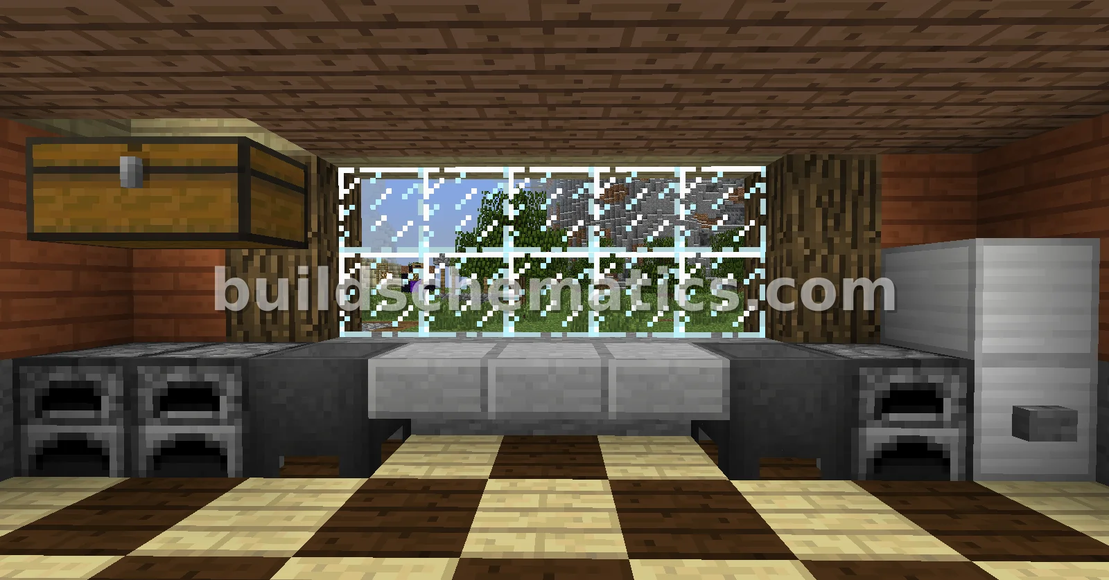 Rustic Wood and Stone House with Watchtower — view 2