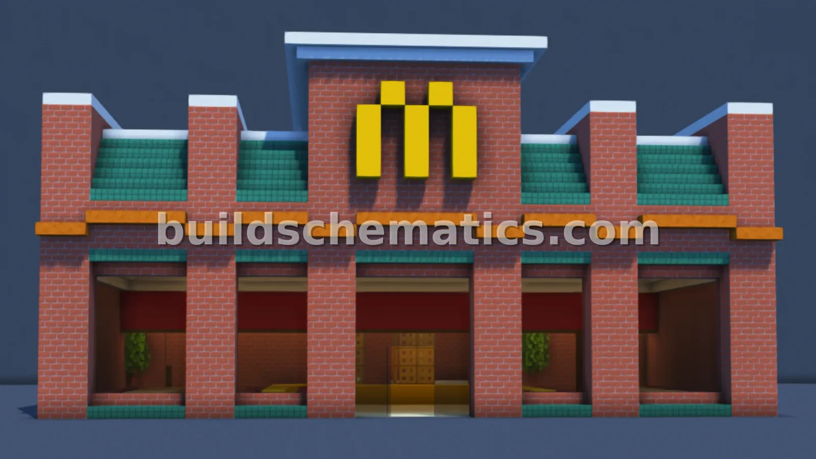 Simple McDonald's Restaurant With Interior