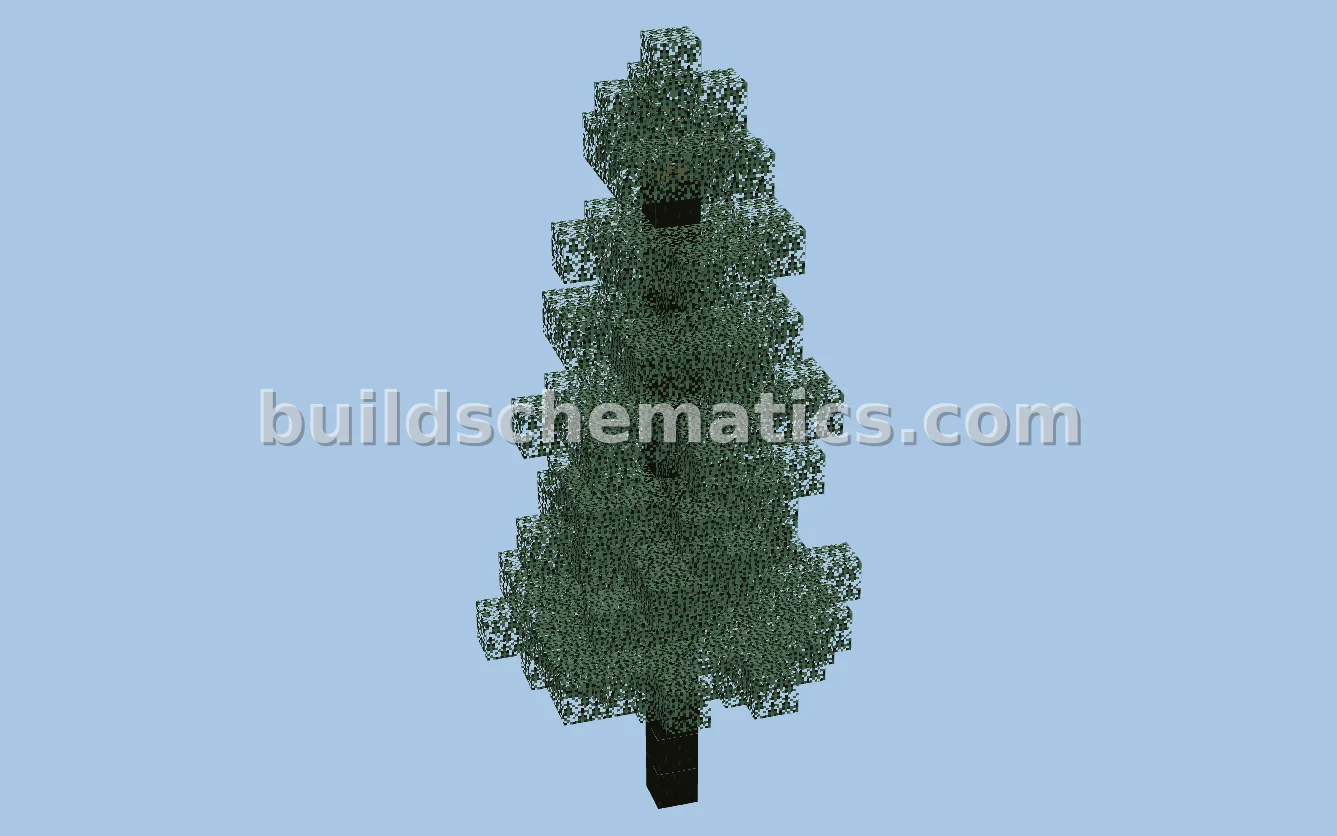 Big Spruce Tree Minecraft Build