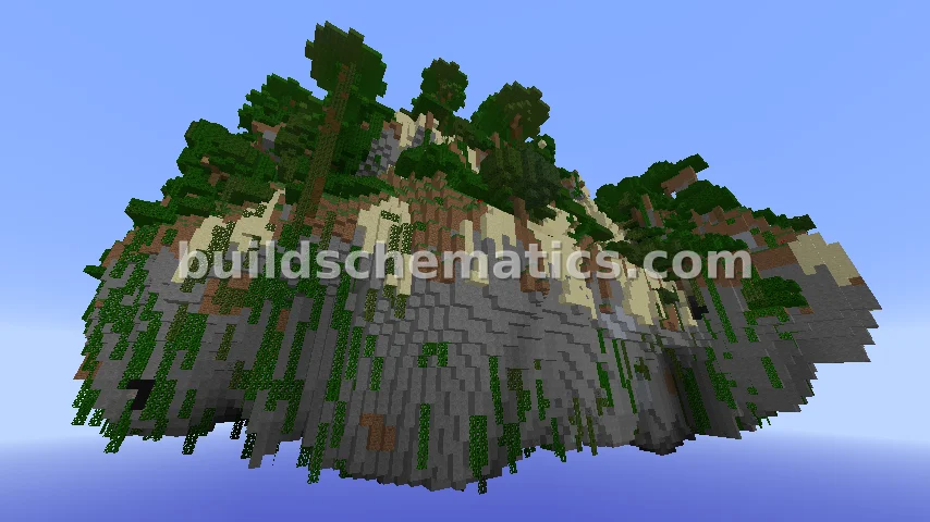 Floating Jungle Islands Cluster