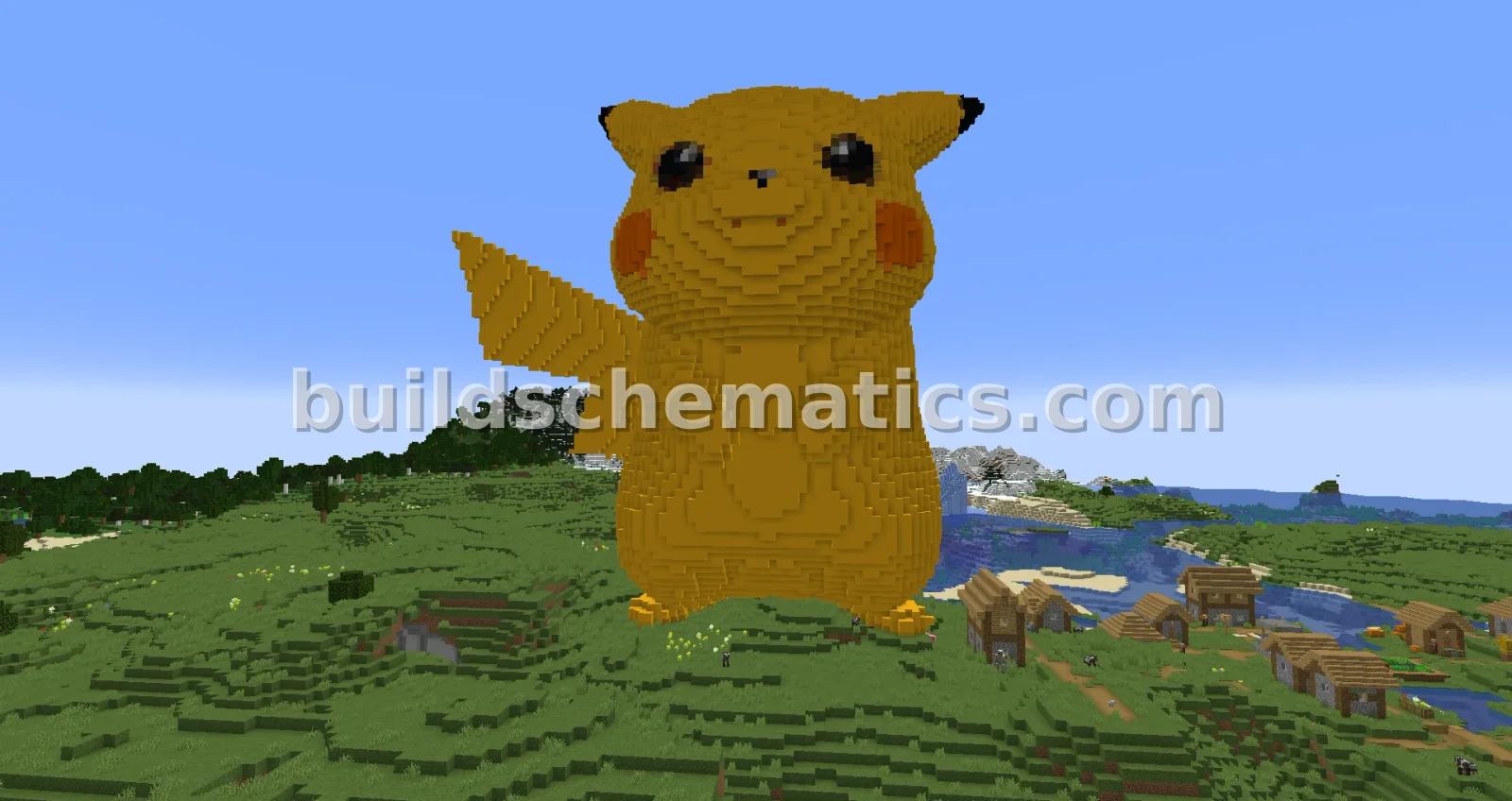 Minecraft Pikachu Large Statue — view 5