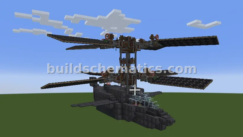Coaxial Helicopter with Automatic Tilt