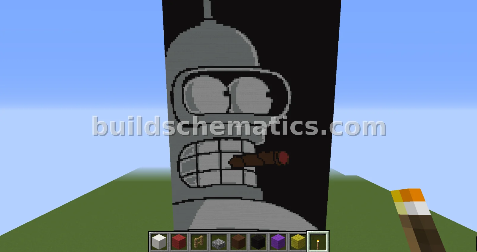 Bender Futurama Pixel Art