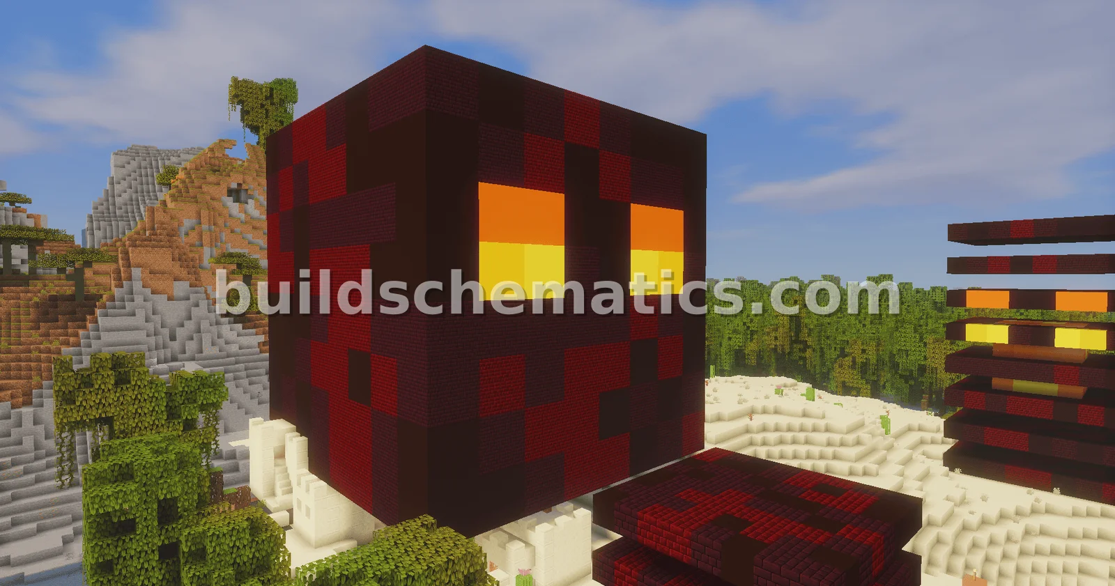 Magma Cube Statue Various Sizes — view 3