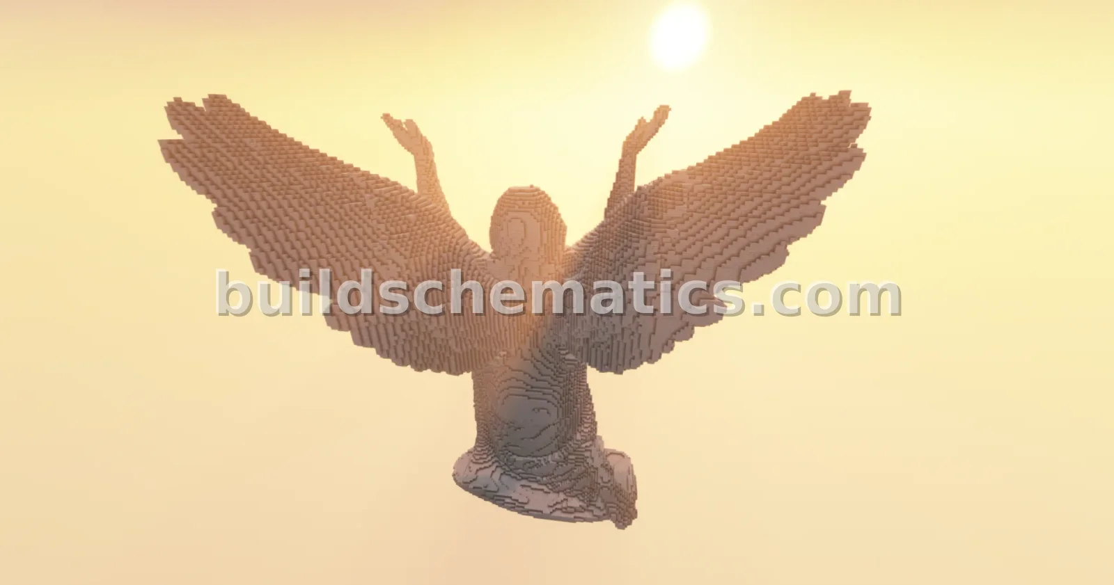 Worshiping Angel Statue — view 2