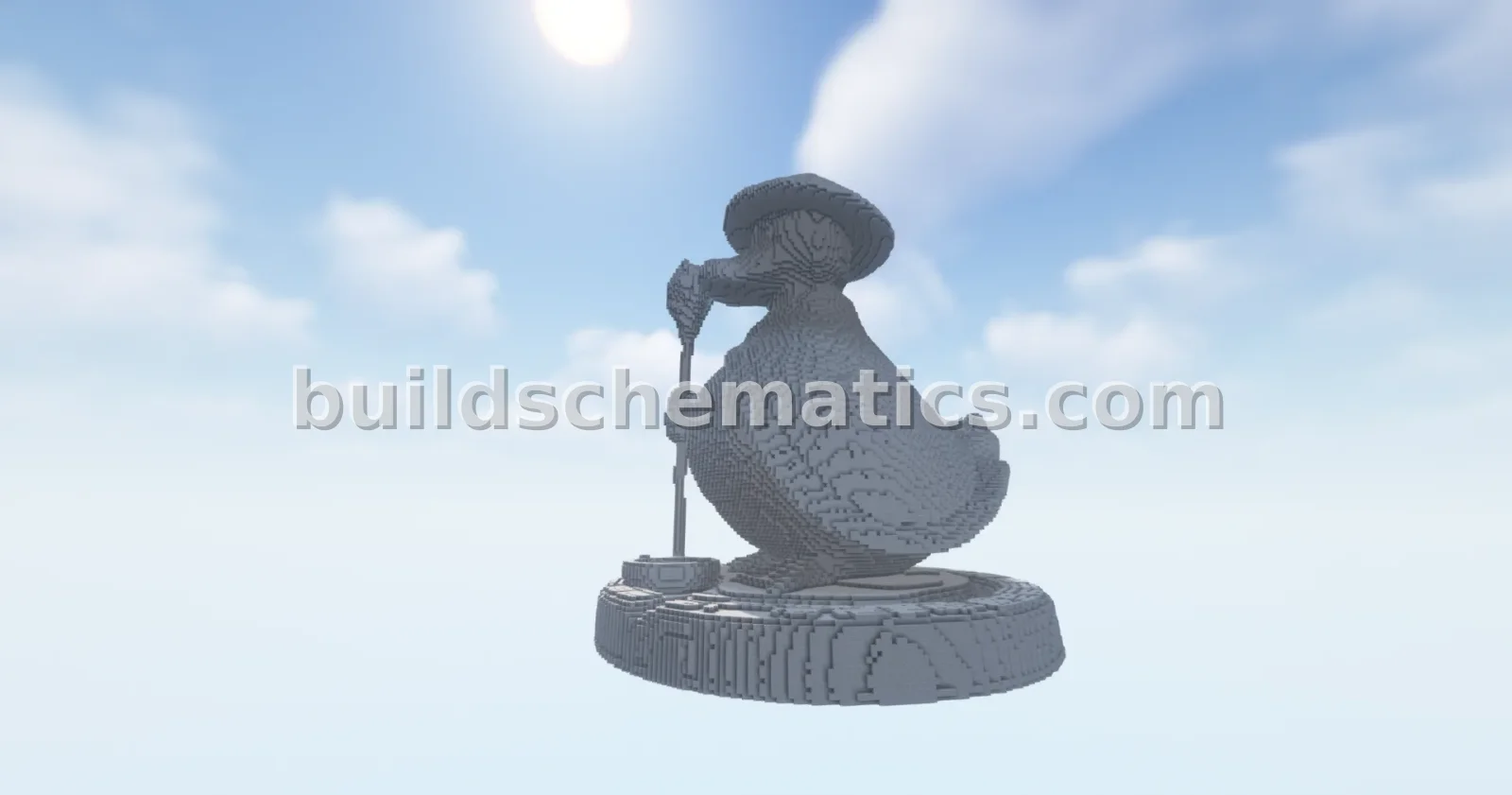 Minecraft Psyduck Statue