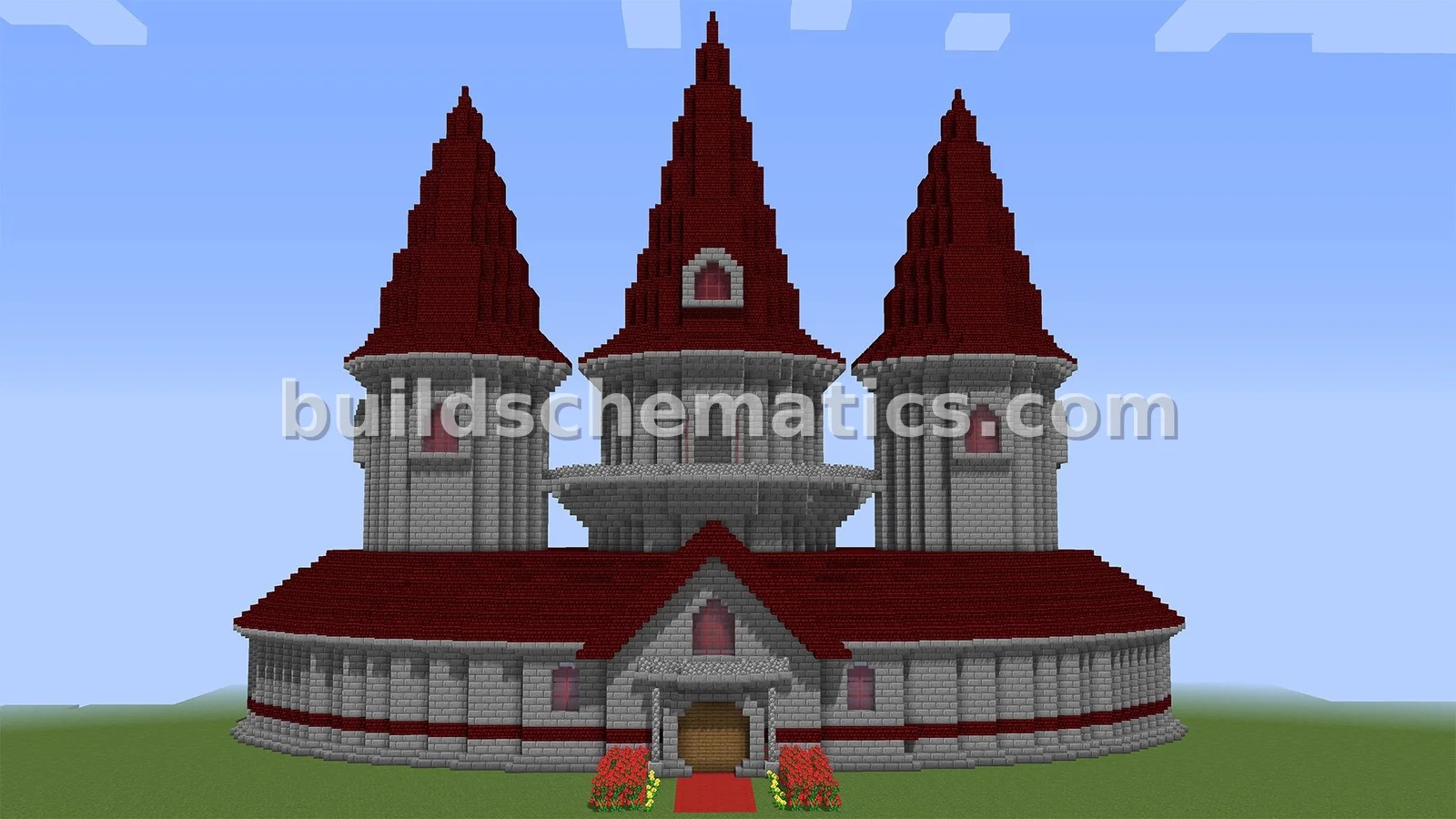 Princess Peach Castle Style Building