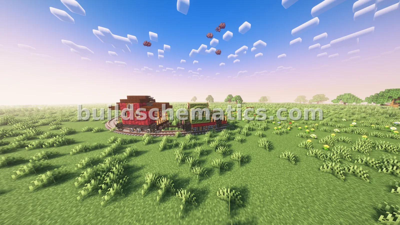 Narrow Gauge Train With Caboose — view 2