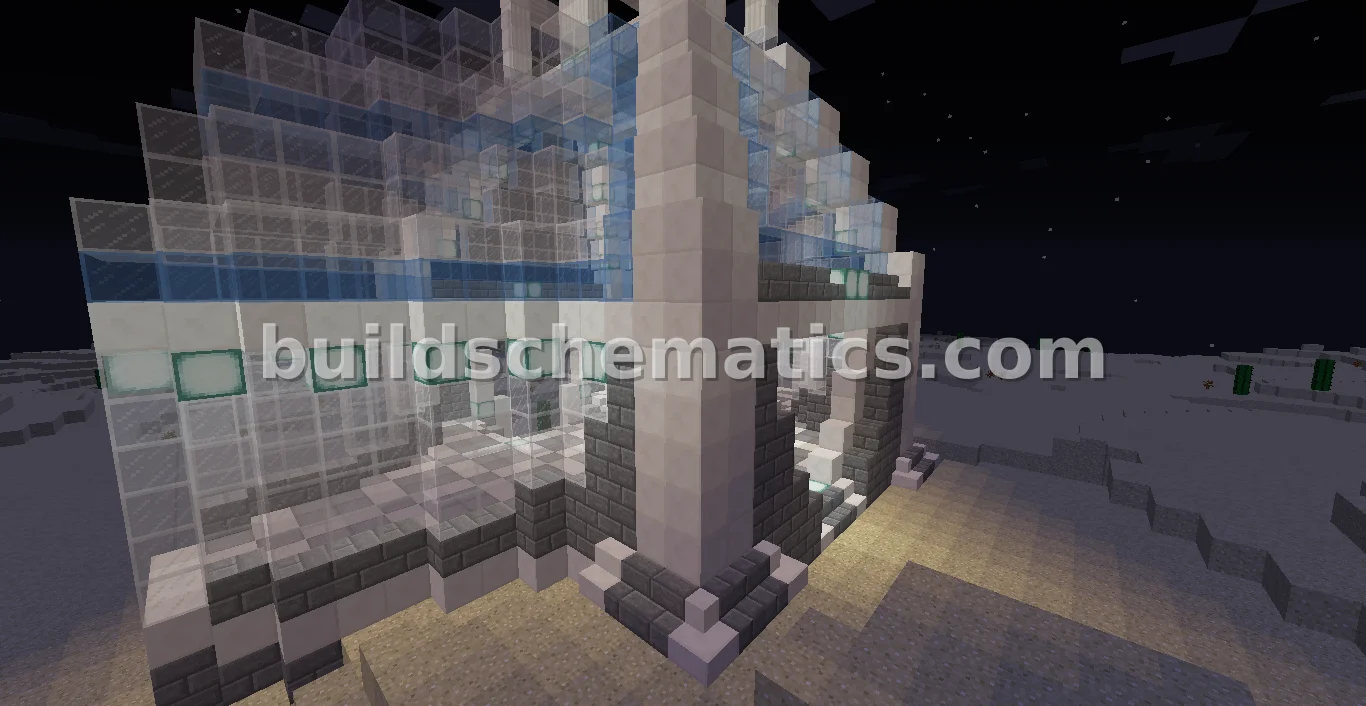 Modern Quartz and Stone Brick Base — view 3