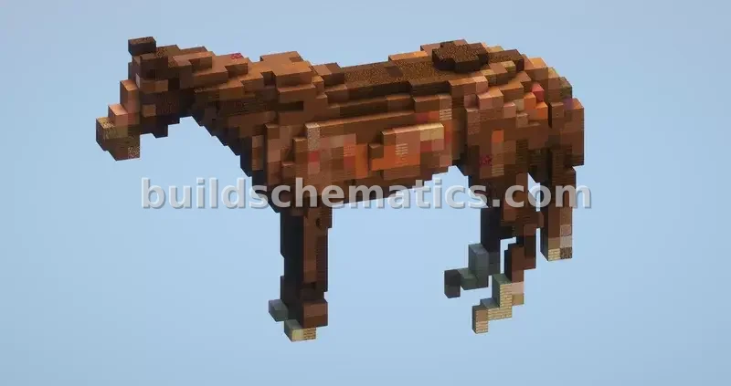 Small Brown Horse Statue