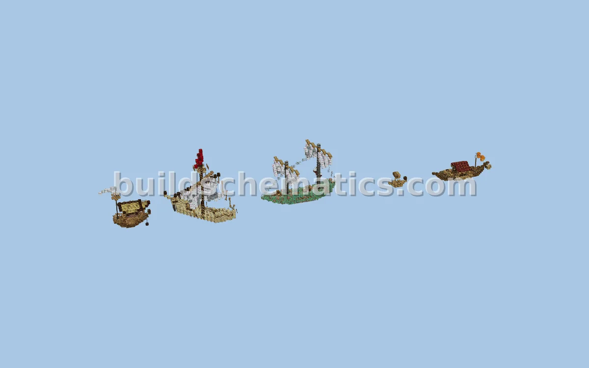 Small Boat Pack Collection Boats
