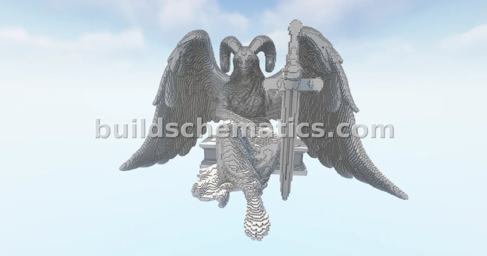 Fantasy Angry Angel Statue Build