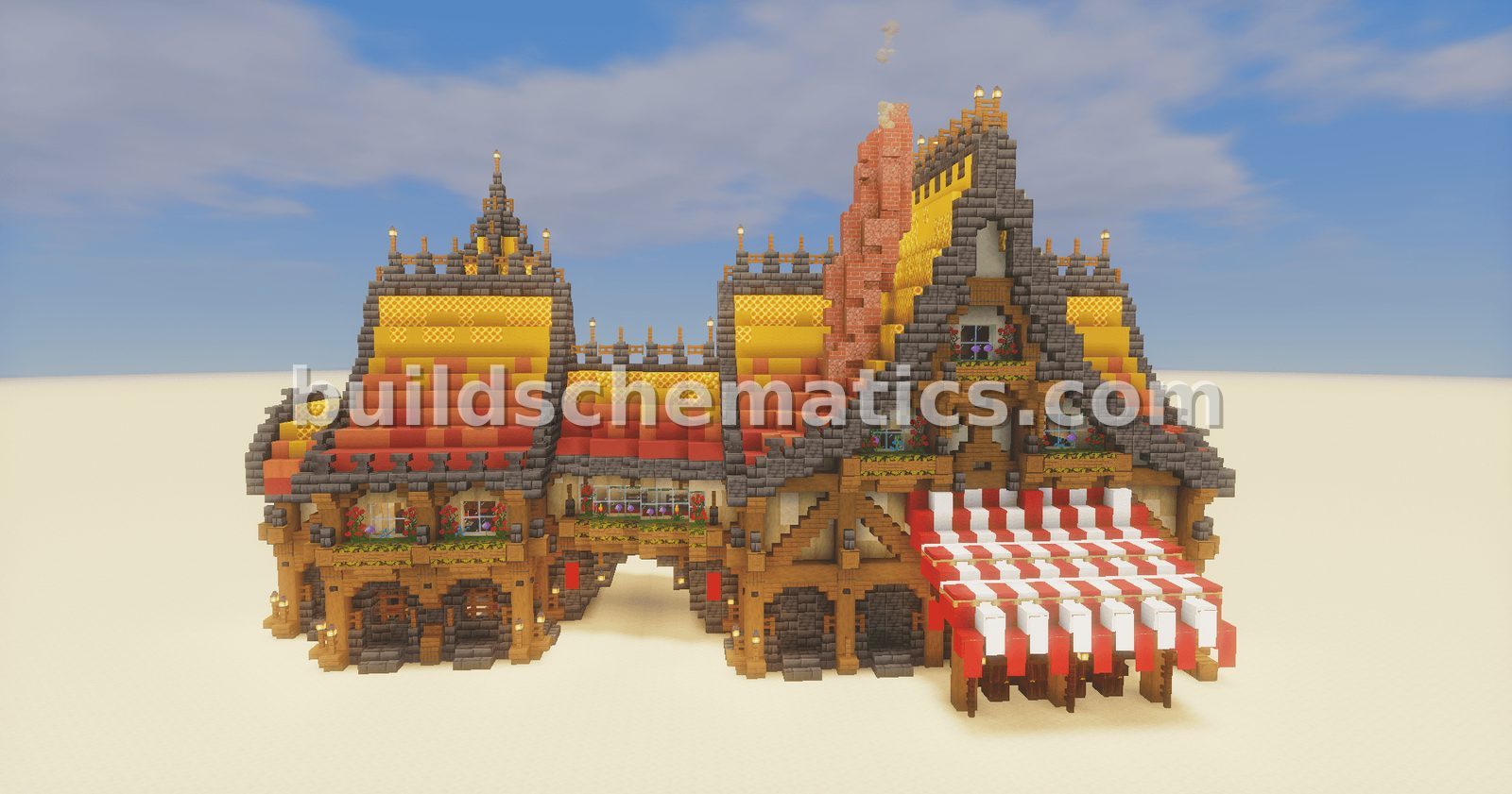 Rustic Colorful Medieval Inn and Farmhouse