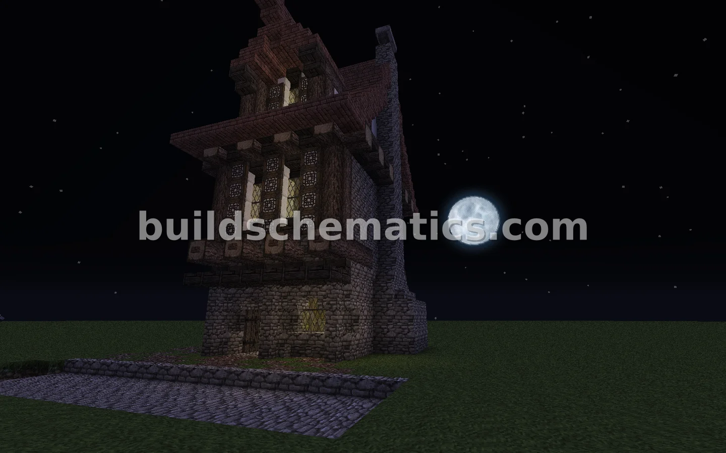 Detailed Medieval Village Home — view 2