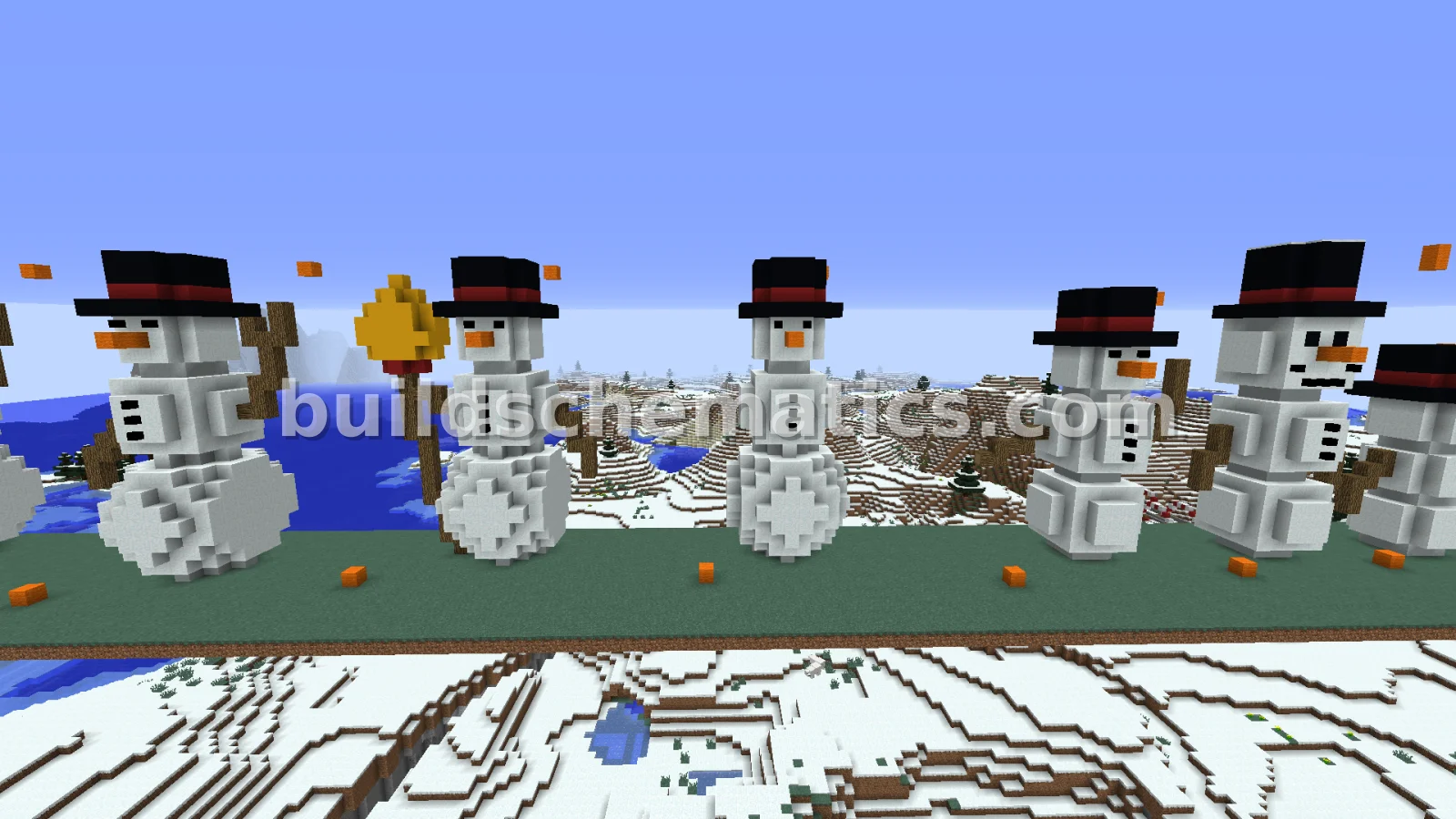 Snowman Poses Building Blocks — view 3